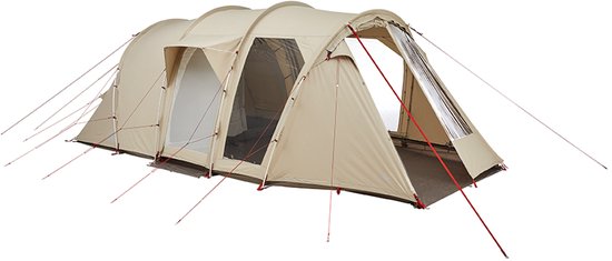 NOMAD® Dogon 4 (+2) persoons Tent | Topkwaliteit | 20,4 M2 | Ademend Doek | Extra Hoog | 4 personen