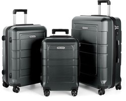 TAN.TOMI Kofferset - 41L Handbagage + 65L + 95L Ruimbagage - Cijferslot - Slot Reiskoffer met Wielen - Lichtgewicht, Duurzaam en Ruim - Perfect voor Vliegreizen