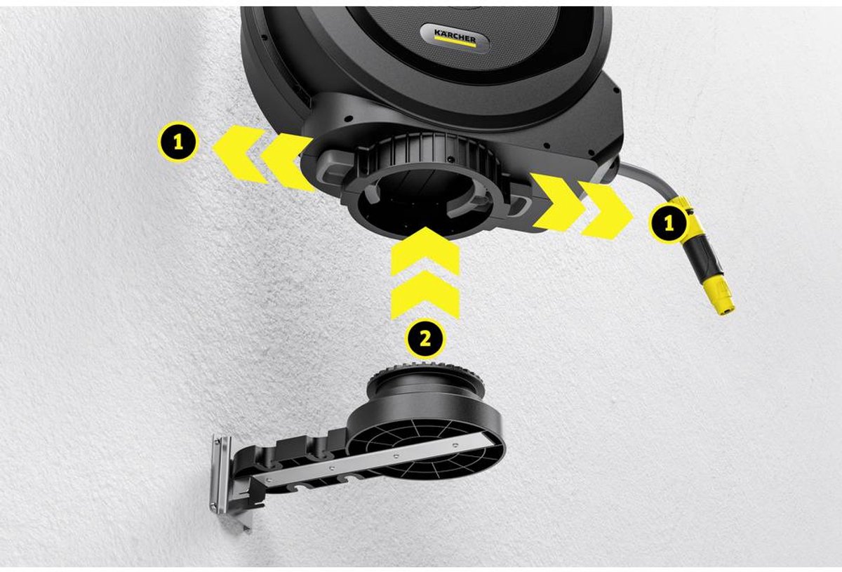 Kärcher Dévidoir automatique HBX 5.30 - avec 25 m de tuyau d'arrosage