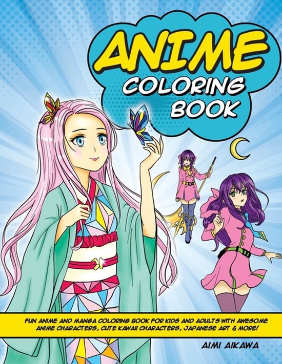 Anime Coloring Book - cover