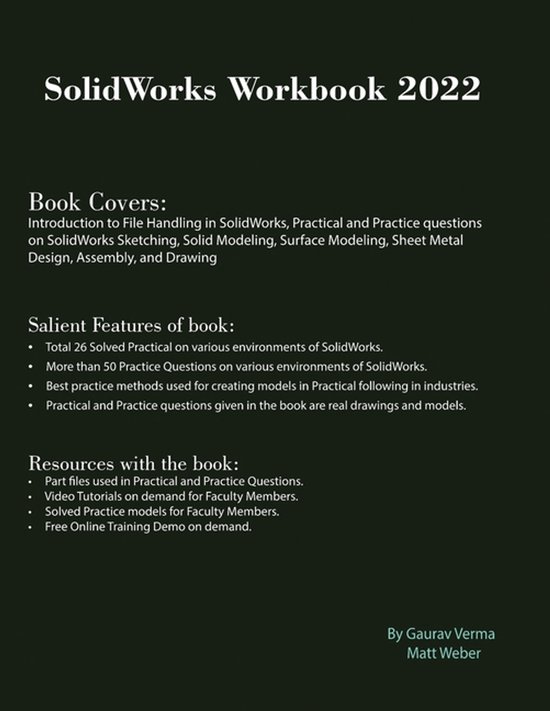 SolidWorks Workbook 2022 - cover