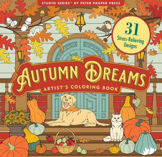 Autumn Dreams Coloring Book - 31 Stress Free Designs (Pefora ... - cover