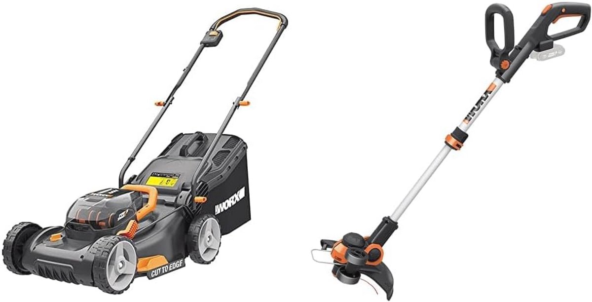 Accu Grasmaaier 40V met Mulchfunctie en 2-in-1 Grastrimmer