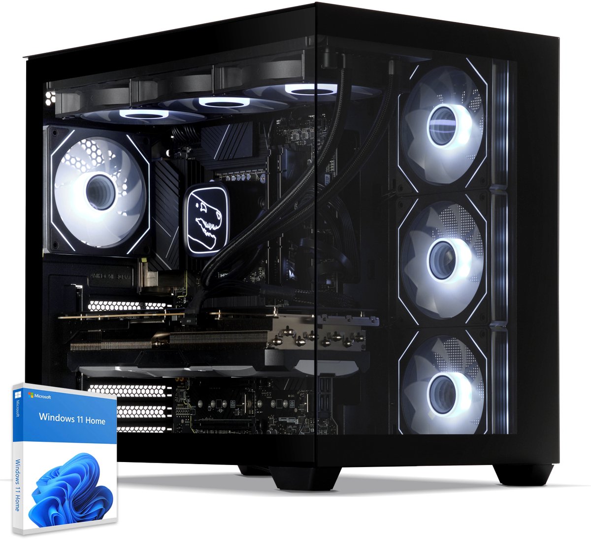 Sedatech Pro Gaming PC Waterkoeling Maxi Vision • Intel Core Ultra 7 265KF 20x 3.9GHz • Geforce RTX4060 • 32Gb DDR5 • 2Tb SSD M.2 • WiFi • Bluetooth, USB C 4.0 • Windows 11 • Desktop computer