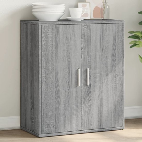 Buffet vidaXL - Commodes - Armoire de rangement - Armoire murale - Buffet 60 x 31 x 70 cm Bois traité Gris Sonoma
