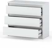 Akord-ladekast 3 Lades-wit-60x35x57