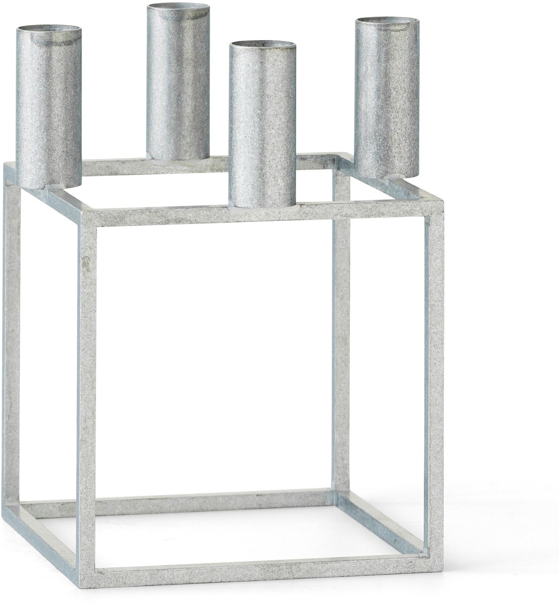 Kubus 4 Kandelaar Zink