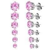 Aramat Jewels - Oorbellen - Zilverkleur / 7mm - Zilverkleur - - - Cadeau
