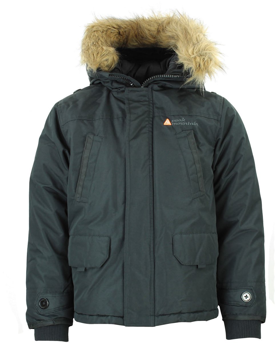 Skiparka voor kinderen Peak Mountain Ecapeak Zwart