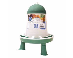 duvoplus ECO Voederbak voor Kippen - Voerbak Pluimvee - Gerecycleerd & Weerbestendig - met Pootjes - 3kg - Groen