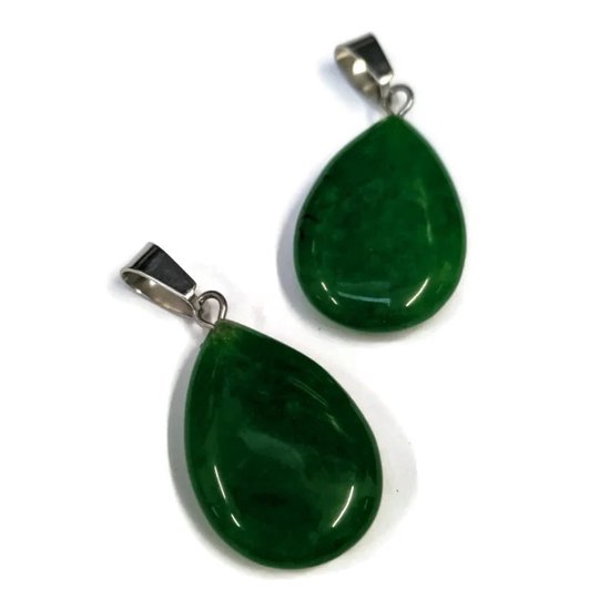 Aramat Jewels-Hangers-Maleisisch Jade Druppel Hanger natuursteen-