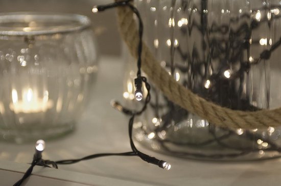 LED String Lights 96 Lights Length 7.2 m 50 cm Power Cable 3 x AA ...