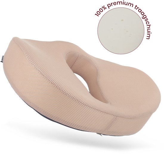 Autositzkissen Dickes Polster | 46x46x3,5cm Schaumstoff | Ergonomisch & Rutschfest