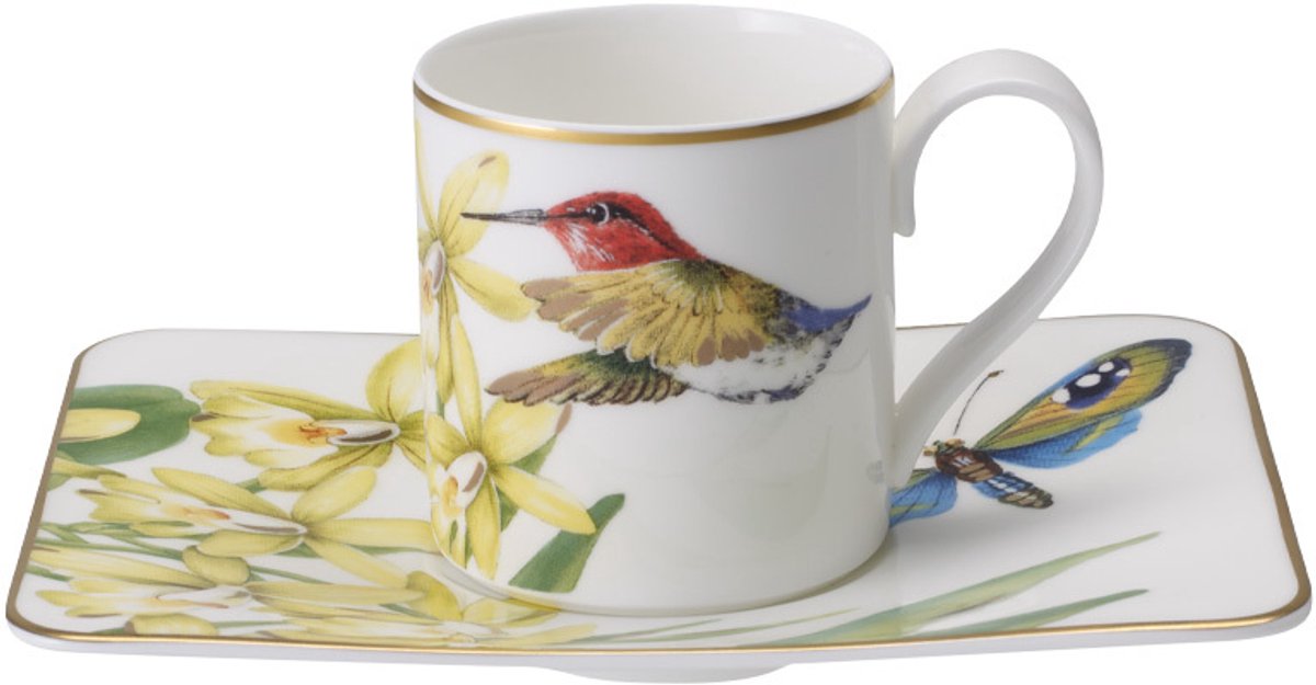 Espressotasse mit Untertasse Amazonia 60 ml Set van 2