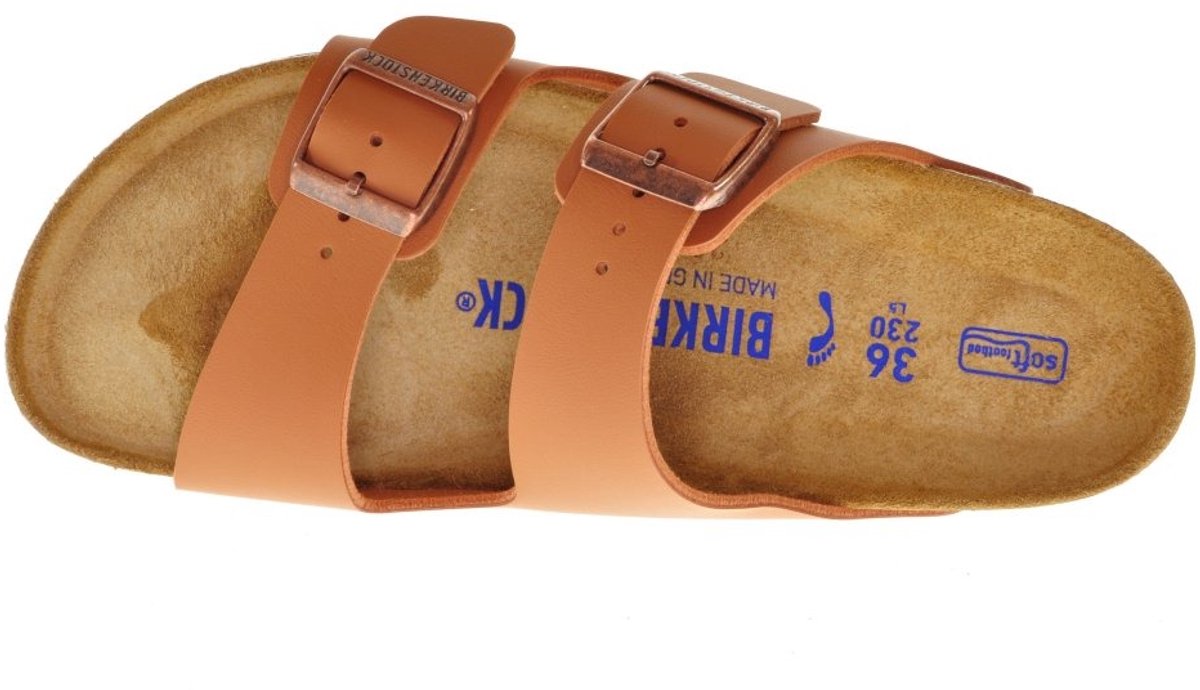 Birkenstock -Dames – slippers & muiltjes Cognac/caramel