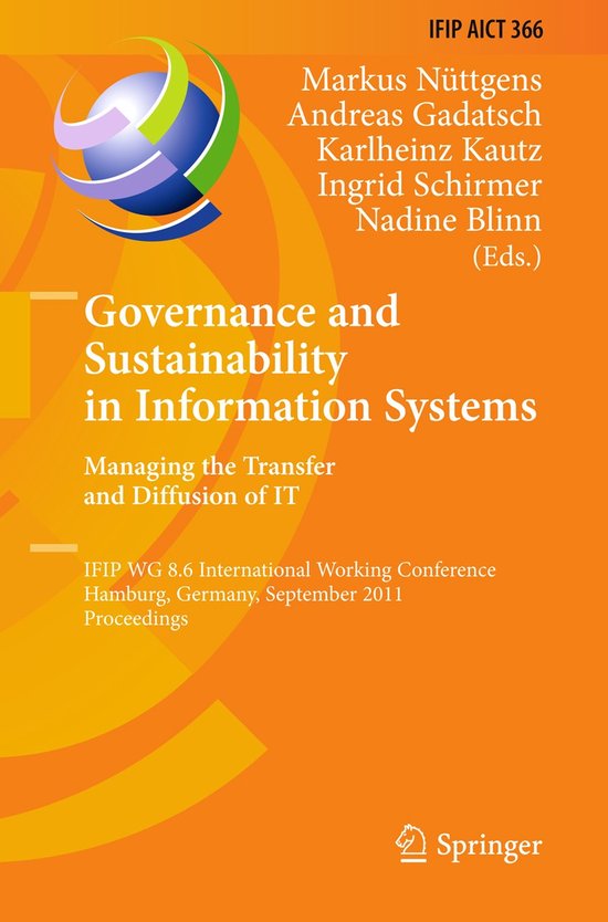 Governance and Sustainability in Information Systems. Managi ... - cover