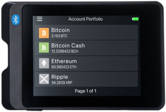 SecuX W20C-Plus - Hardware wallet - Bitcoin - Crypto - 1.000+ crypto's - Bluetooth + USB-C kabel