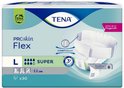 TENA ProSkin Flex, maat L, Super, 30 stuks. Verpakking met blauwe en groene accenten.