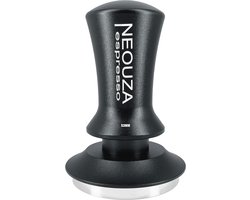 Espresso Tamper voor Koffiemachine - Veerbelast en Zelfnivellerend - Roestvrij Staal - 53 mm - Mat Zwart