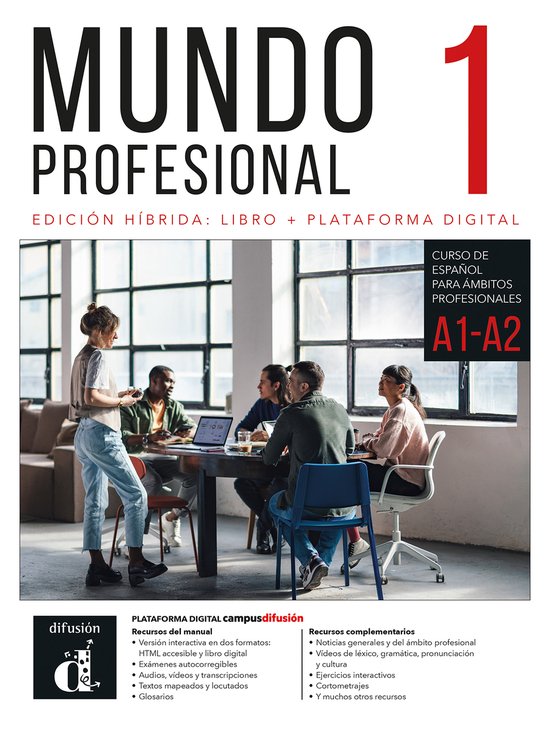 Mundo profesional 1 (A1-A2) – Edición híbrida para estud ... - cover