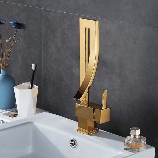 Namuoto Waterkraan Retro, Waterkraan voor Bad Wastafelarmatuur Messing Eéngreepsmengkraan Wastafel Wastafel Armaturen met Keramisch Ventiel, Chroom