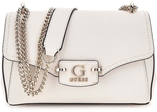 Guess YESBA CONVERTIBLE FLAP - Bandolera - Cream White