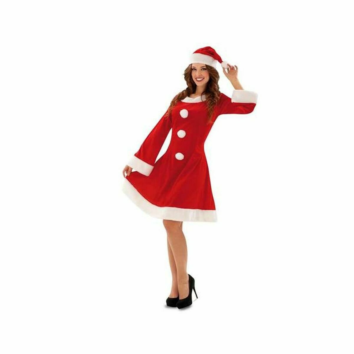 Kostuums voor Volwassenen My Other Me Kerstmoeder (3 Onderdelen) - M/L