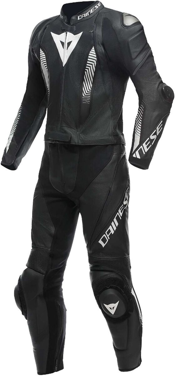 Dainese Laguna Seca 5 Perf. 2-Delig Pak Zwart Zwart Wit - Racepak