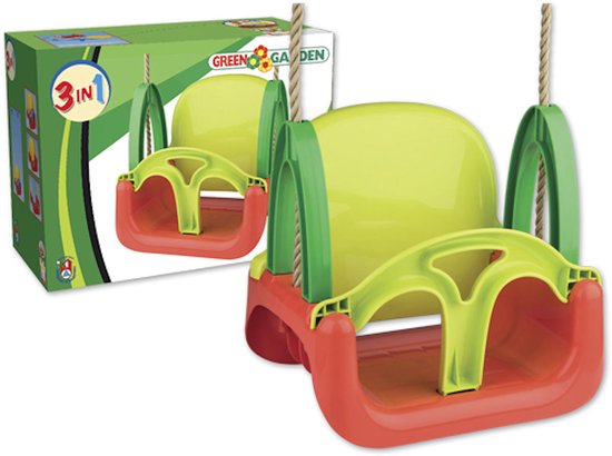 3 in 1 Schommel met Touw - 120 cm