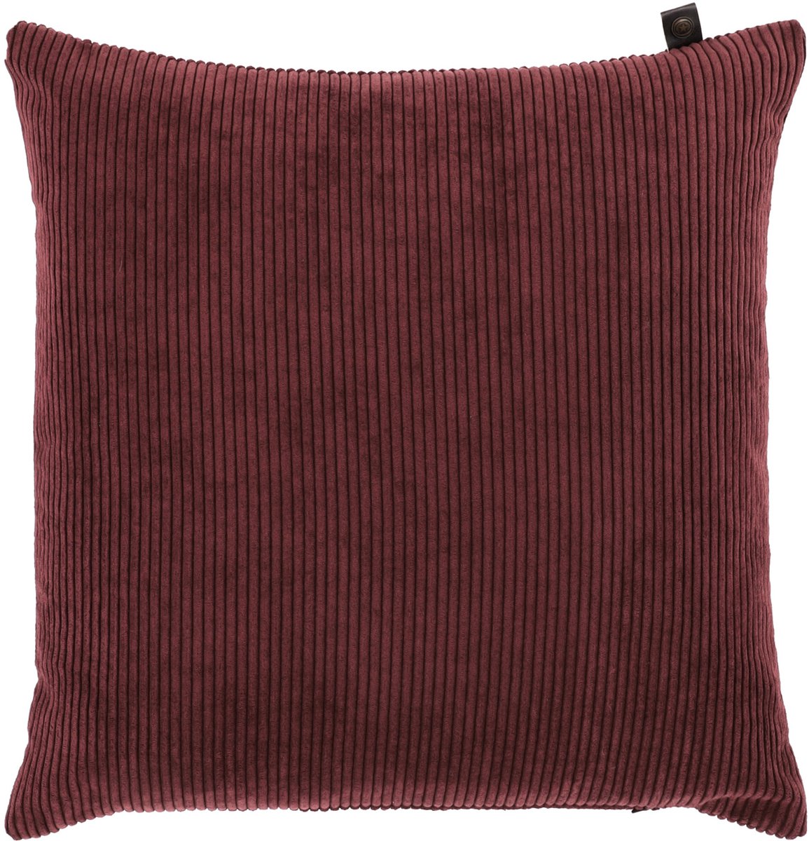 Overseas Rib Kussen - 45 x 45 cm - Maroon