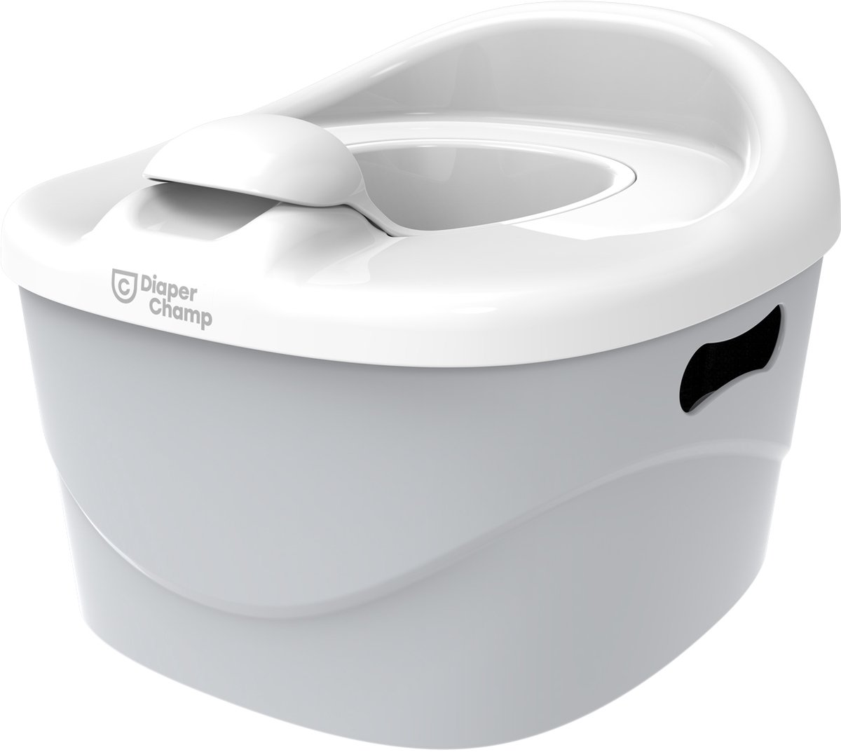 Goedkoopste PottyChamp - Silver - 2 in 1 - Plaspotje / Krukje