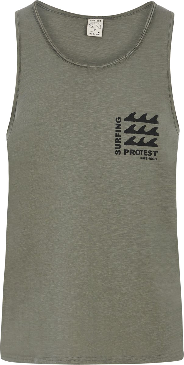 Protest Prtdany – Tank top Heren – Mouwloos – Ronde hals Grijs