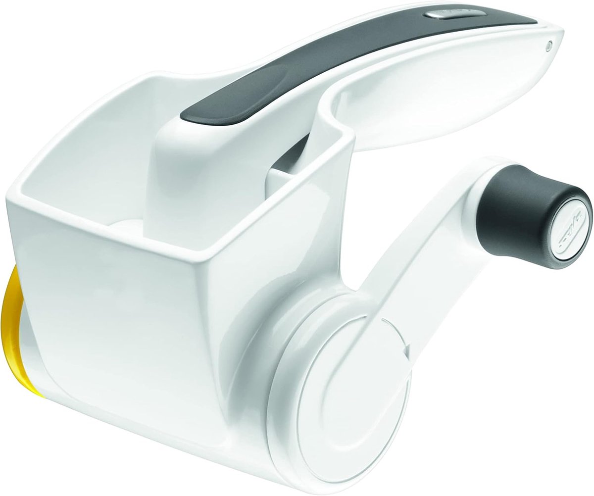 Klassieke Handmatige Roterende Kaasrasp met Soft-Touch Handgreep - Vaatwasserbestendig