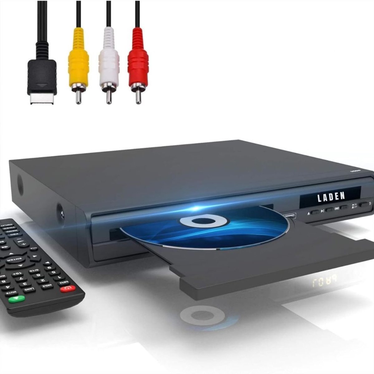 Zylo® DVD Speler met HDMI - Externe Dvd Speler - Blu Ray Spelers - Zwart - 27cm x 21cm x 4cm
