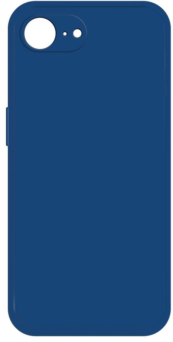 Hoesje voor Apple iPhone 16e - Phonesta Color Silicone Back Cover - Donkerblauw