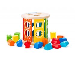 Woody Roller vormendoos - Houten speelgoed voor motorische vaardigheden