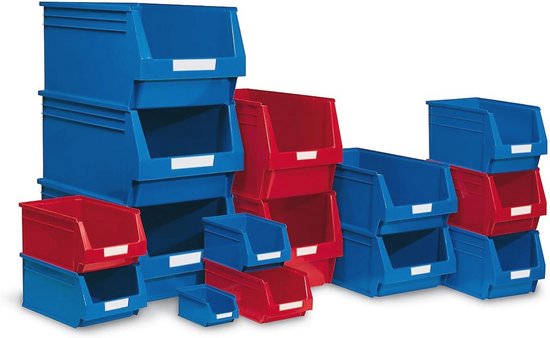 Stapelbare lade voor levensmiddelen - 0,8 liter - Rood