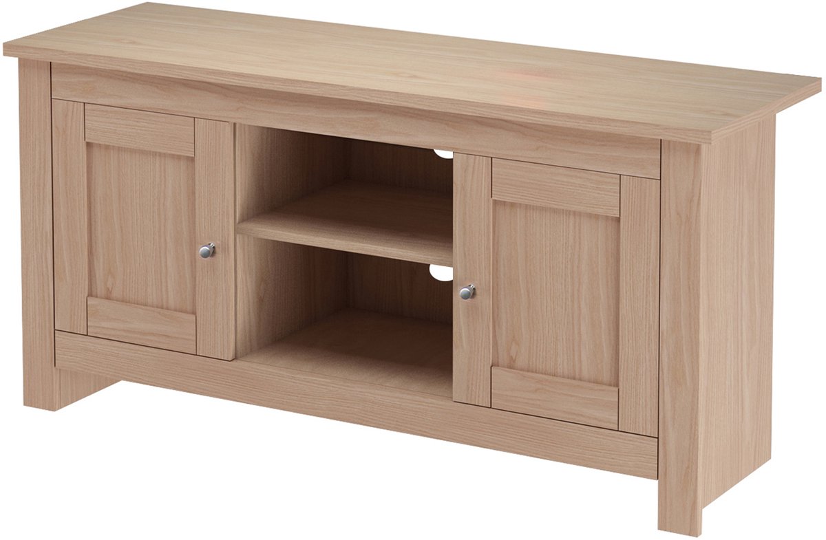 Notio Living Emerald|TV-meubel met 2 deuren in eikenlook Brown