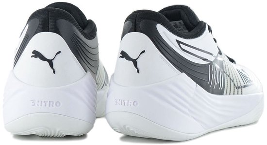 Puma Fusion Nitro - Chaussures pour femmes de Basketbal Baskets pour femmes homme, Wit 376639-01 - Pointure 44,5 (EU)