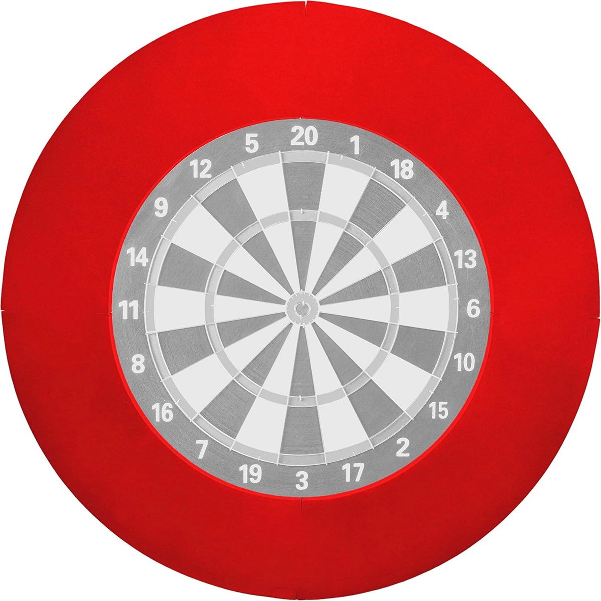 Hoogwaardige dartbordrand - 4-delig en duurzaam, geschikt voor dartborden van 45,5 cm