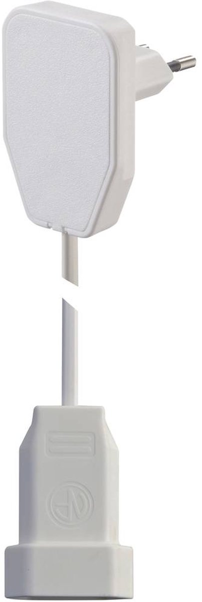 NVB 104574 Stroom Verlengkabel Wit 3.00 m H03VVH2-F 2X 0,75 mm²