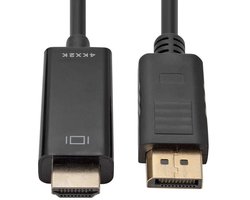 1.8M DP Naar HDMI 4K Kabel Display Port Laptop PC TV Connector Monitor Projector