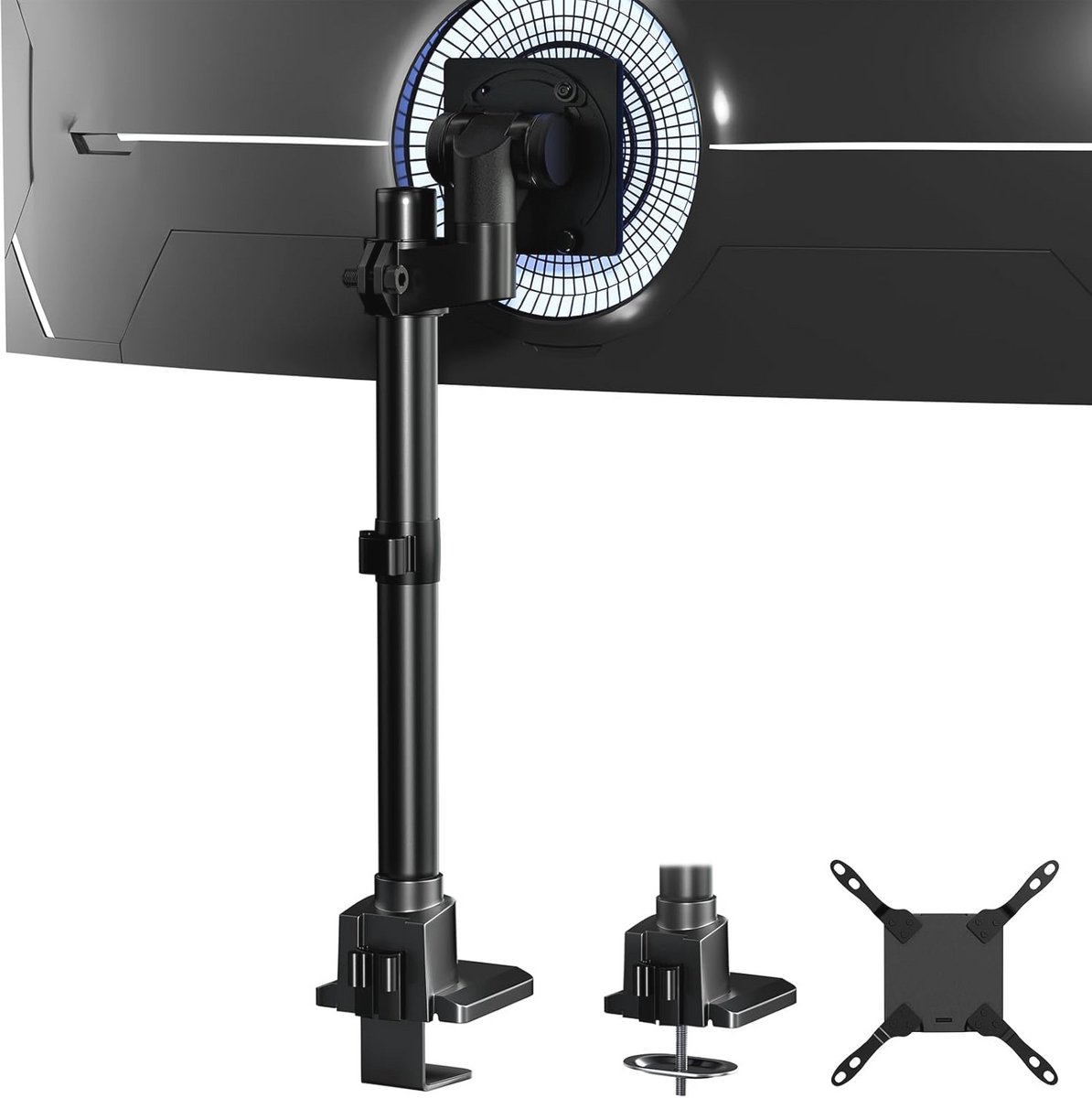 Verstelbare Monitorarm voor Ultrawide Schermen 24-57 inch - Zwart