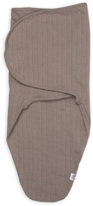 Lodger - Makkelijke inbakerslaapzak - Gebruik tot 4M - Rekbaar & Veilig met Klittenband - bruin