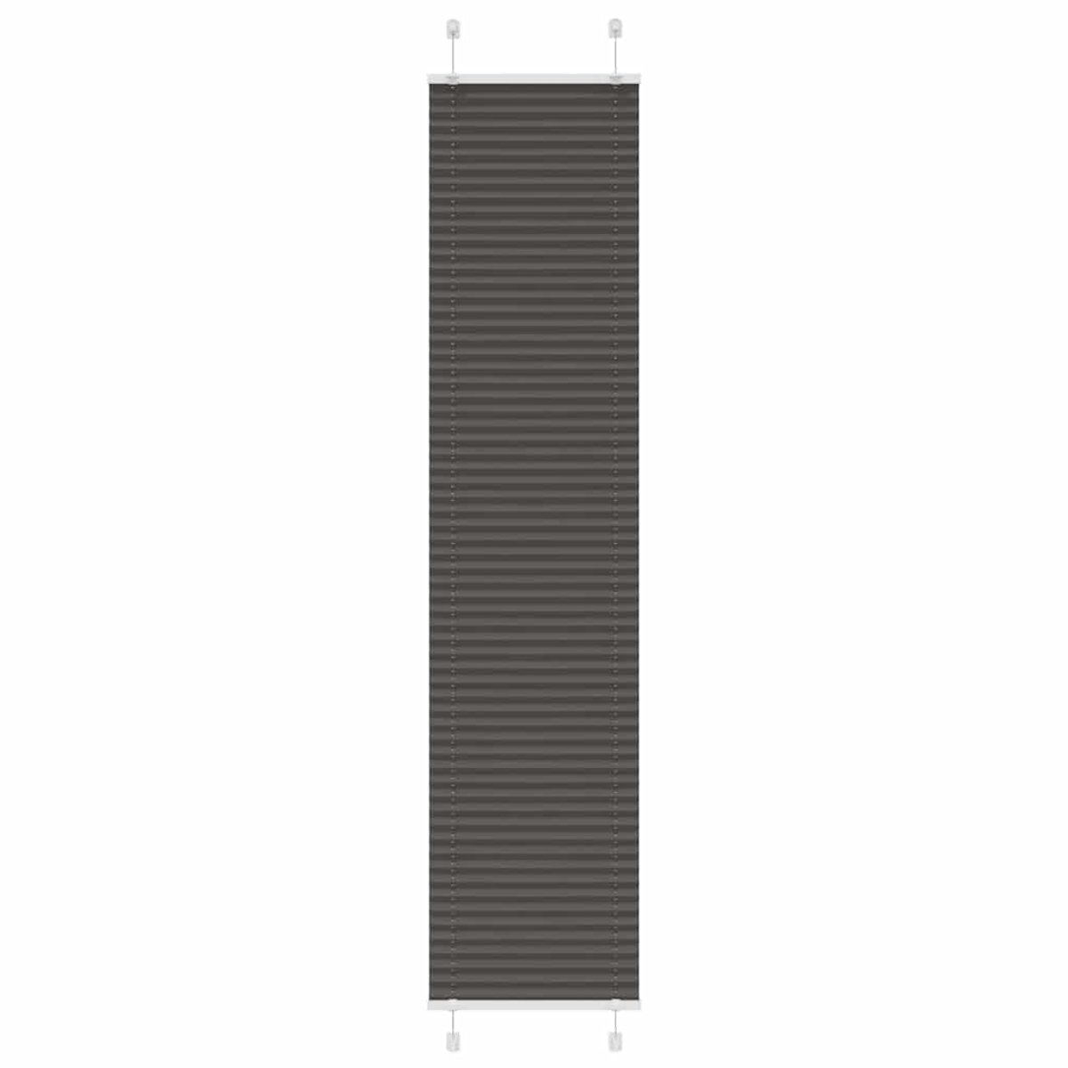 vidaXL - Plissé - rolgordijn - 40x200 - cm - stofbreedte - 39,4 - cm - polyester - zwart