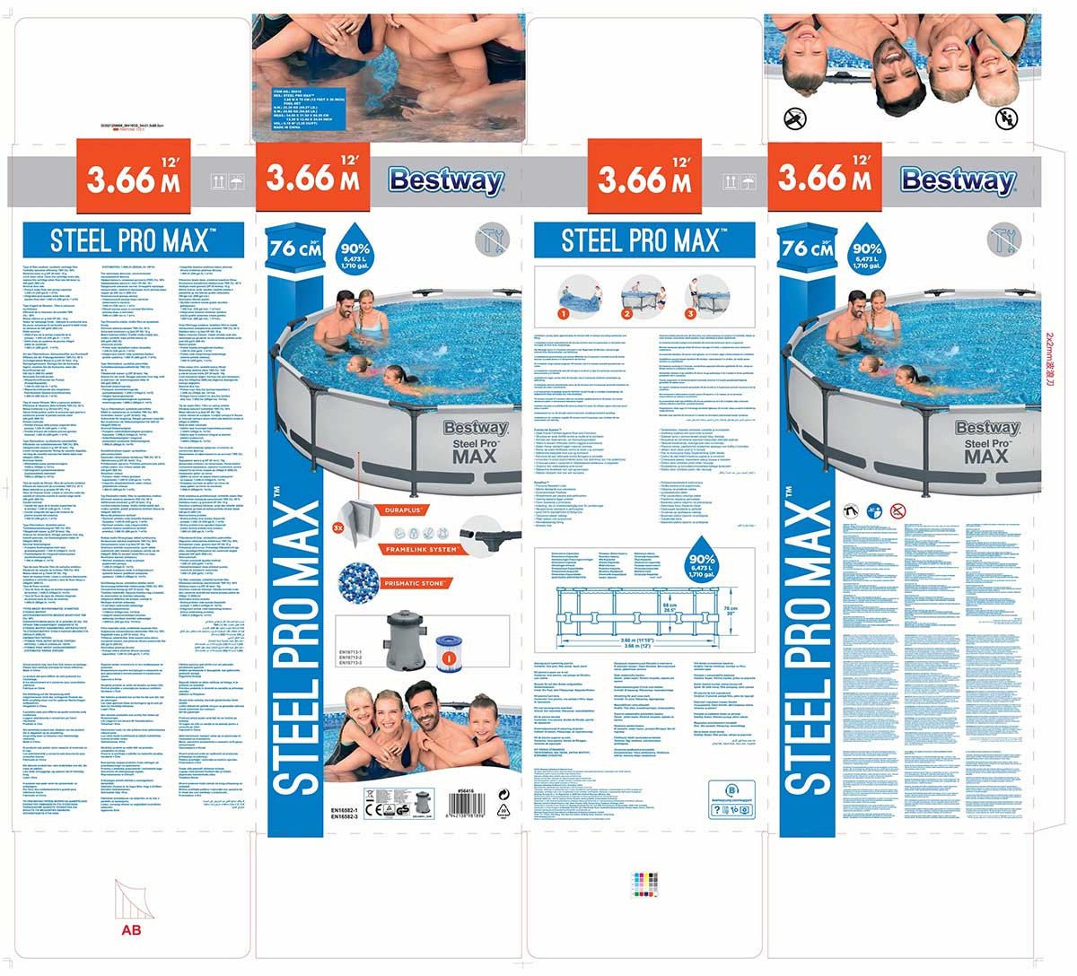 Bestway Steel Pro MAX zwembad - 366 x 100 cm