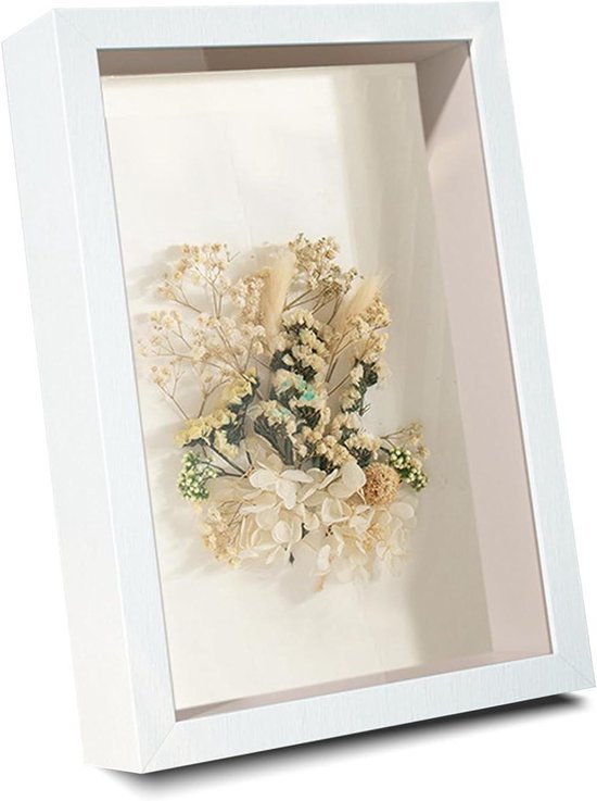 Lijsten Nederland | Diepe fotolijst Hugo met passe-partout 50x70 cm | natuur | normaal glas (2 mm