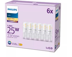 Philips LED Capsule - 25 W - G9 - Warmwit licht - 6 stuks