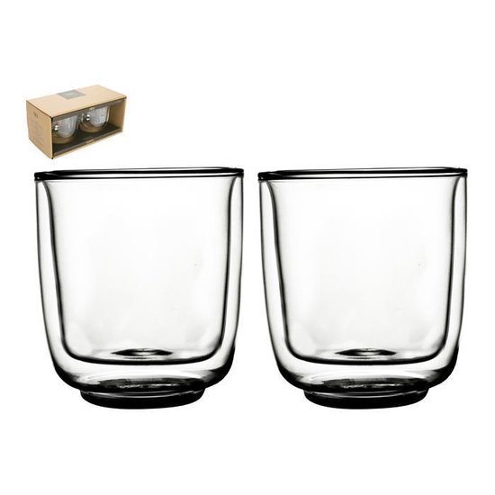 Gusta Fika - Dubbelwandig glas - 250ml - set 2 stuks | bol.com