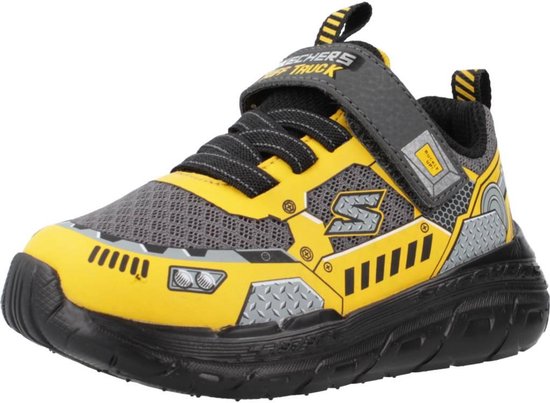 "Skechers Skech Tracks Baskets pour femmes Garçons - Grijs; Jaune - Taille 22"